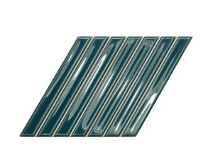 Плитка Wow Spike Bars 135024 B Peacock Blue Gloss 15x25.9 полированная