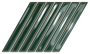 Плитка Wow Spike Bars 135025 B Royal Green 15x25.9 полированная