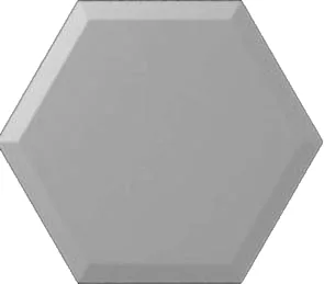 Плитка Wow Subway Lab Mini Hexa Bevel Ash Grey Matt 15x17,3 матовая