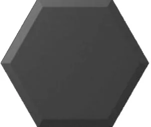 Плитка Wow Subway Lab Mini Hexa Bevel Graphite Matt 15x17,3 матовая
