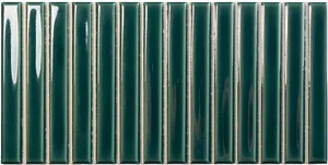 Плитка Wow Sweet Bars Royal Green 128702 12,5x25 глянцевая