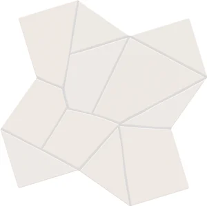 Керамогранит Wow Trencadis 137006 Gaudi Chalk 10mm 25,5x25,5 матовый