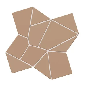 Керамогранит Wow Trencadis 137009 Gaudi Mud 10mm 25,5x25,5 матовый
