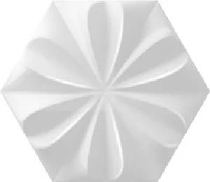 Плитка Wow Collection Fiore Ice White Gloss 21,5x25 глянцевая