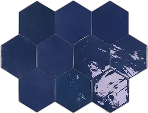 Плитка Wow Zellige Hexa Cobalt 10,8x12,4 глянцевая