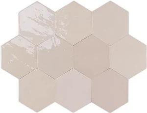 Плитка Wow Zellige Hexa Nude 10,8x12,4 глянцевая