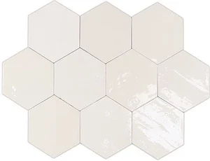 Плитка Wow Zellige Hexa White 10,8x12,4 глянцевая