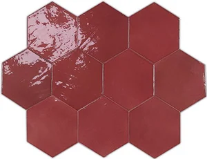 Плитка Wow Zellige Hexa Wine 10,8x12,4 глянцевая