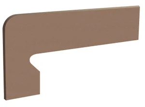 Бордюр Exagres Zanq. Mediterraneo Habana Derecha (правый) 17,5x39,5 матовый