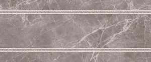 Бордюр Navarti Zocalo Oka Blade Gris 10x25 глянцевый
