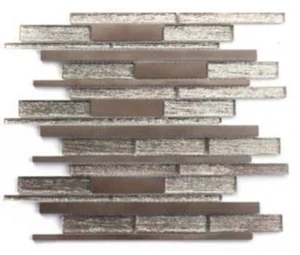 Мозаика Zodiac Aluminum Glass Brown AG164 29,8x31 глянцевая