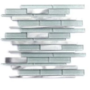 Мозаика Zodiac Aluminum Glass Silver AG163 29,8x31 глянцевая