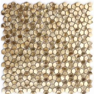 Мозаика Zodiac Stamping Aluminum Gold S064 30,5x30,5 глянцевая