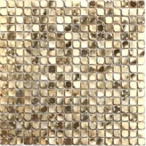 Мозаика Zodiac Stamping Aluminum Gold S084 30x30 глянцевая