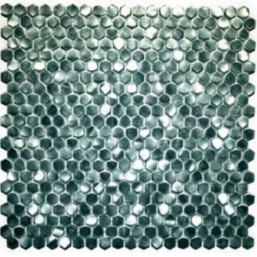 Мозаика Zodiac Stamping Aluminum Green S130 30,3x30,3 глянцевая