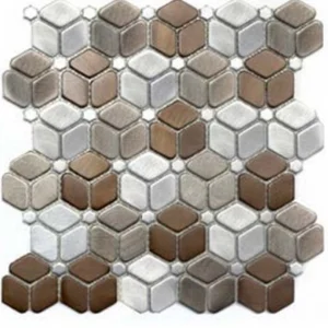 Мозаика Zodiac Stamping Aluminum Mix S006 27,8x29,8 глянцевая