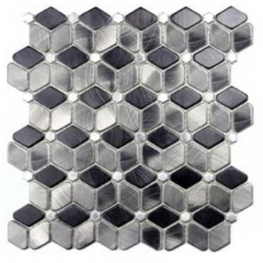 Мозаика Zodiac Stamping Aluminum Mix S007 27,8x29,8 глянцевая