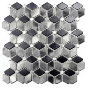 Мозаика Zodiac Stamping Aluminum Mix S007 27,8x29,8 глянцевая