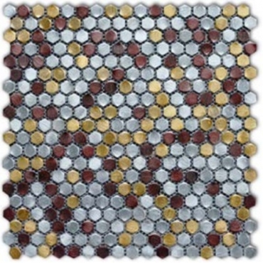 Мозаика Zodiac Stamping Aluminum Mix S029 30,3x30,3 глянцевая
