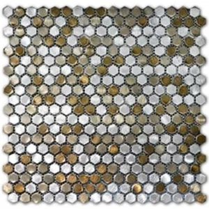 Мозаика Zodiac Stamping Aluminum Mix S031 30,3x30,3 глянцевая