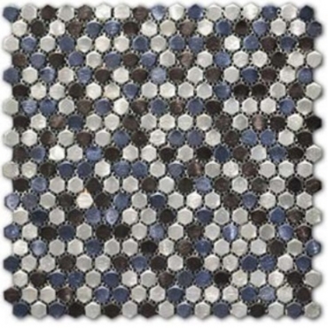 Мозаика Zodiac Stamping Aluminum Mix S032 30,3x30,3 глянцевая