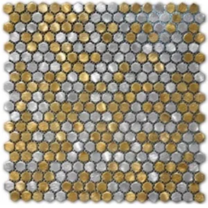 Мозаика Zodiac Stamping Aluminum Mix S034 30,3x30,3 глянцевая