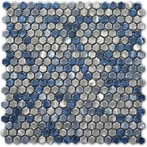 Мозаика Zodiac Stamping Aluminum Mix S035 30,3x30,3 глянцевая
