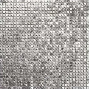 Мозаика Zodiac Stamping Aluminum Silver S052 30,6x30,6 глянцевая