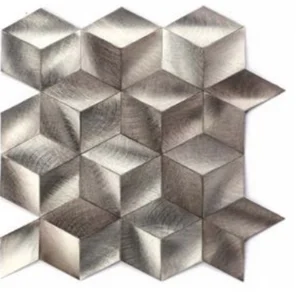 Мозаика Zodiac Stamping Aluminum Silver S073 24x27 матовая
