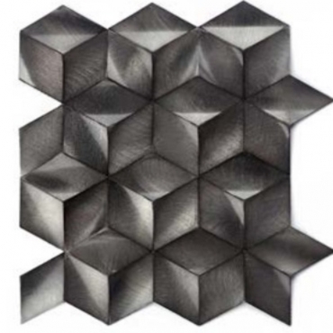 Мозаика Zodiac Stamping Aluminum Titanium S071 24x27 матовая