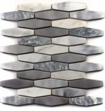 Мозаика Zodiac Stone Aluminum AG182 25,8x30 матовая