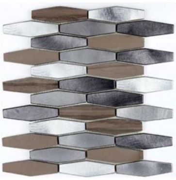 Мозаика Zodiac Stone Aluminum AG184 25,8x30 матовая