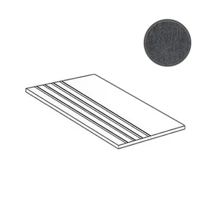 Ступень Piemme Concrete Gradino Black Nat. 01011 30x60 матовая