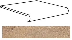 Ступень Natucer D'Anticatto Marrone 22,5x33,4 матовая
