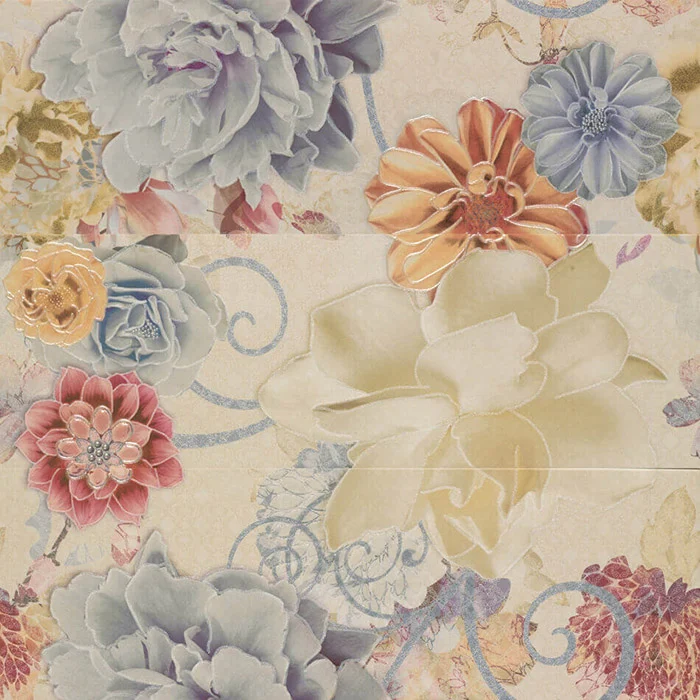 Панно Porcelanite Dos 2205 Composicion Lineal Velvet 3 pz. 67,5x67,5 матовое