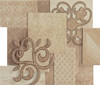 Декоративный элемент Porcelanite Dos 9516 Comp. Crema-Beige Sin Fin II 19,9x23,2 матовый