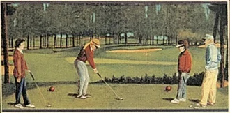 A golf a green