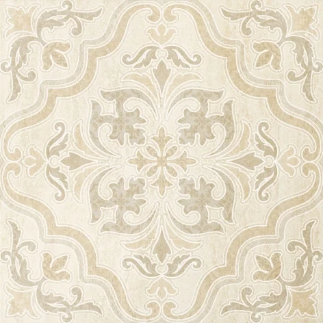 Декоративный элемент Novabell Absolute Dec. Domus Aurea Crema Marfil 59,1x59,1 лаппатированный
