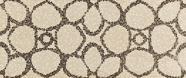 Декоративный элемент Novabell Absolute Fascia Fiore Mosaico Crema Marfil 25x59,1 лаппатированный