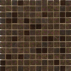Мозаика Novabell Absolute Mosaico Mix Lustro Brown 29,5x29,5 лаппатированная