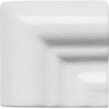 Вставка Adex ADMO5404 Angulo Marco Moldura Italiana C/C Blanco 5x5 глянцевая