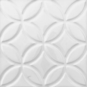 Декоративный элемент Adex ADNE4125 Relieve Botanical Blanco Z 15x15 глянцевый