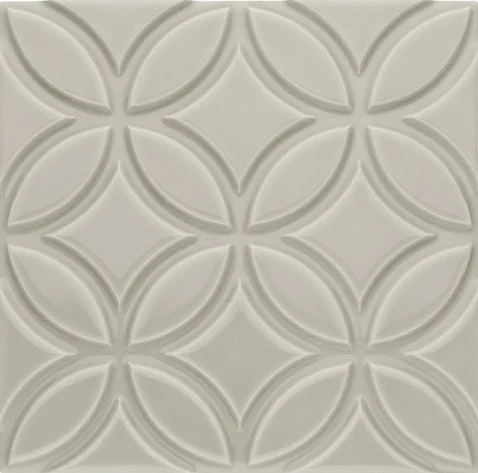 Декоративный элемент Adex ADNE4136 Relieve Botanical Silver Mist 15x15 глянцевый