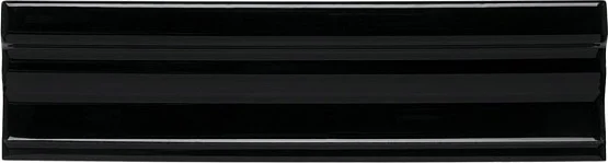Бордюр Adex ADNE5439 Cornisa Clasica Negro 3,5x15 глянцевый