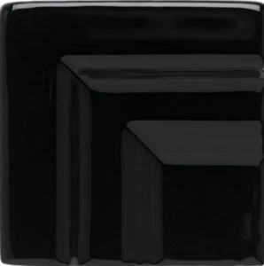 Вставка Adex ADNE5487 Angulo Marco Cornisa Clasica Negro 3,5x3,5 глянцевая