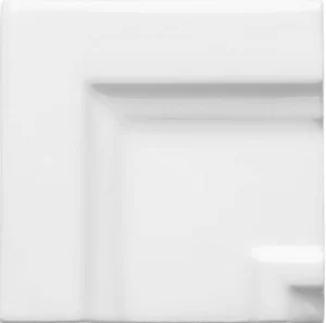 Вставка Adex ADNE5515 Angulo Marco Cornisa Clasica Blanco Z 7,5x7,5 глянцевая
