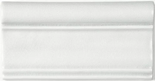Бордюр Adex ADNT5020 Cornisa Snow 7,5x15 матовый