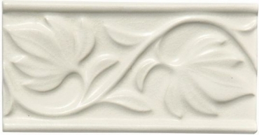 Бордюр Adex ADNT5033 Relieve Hojas Linen 7,5x15 матовый
