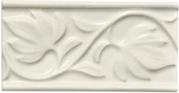 Бордюр Adex ADNT5033 Relieve Hojas Linen 7,5x15 матовый