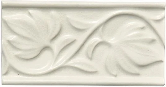 Бордюр Adex ADNT5033 Relieve Hojas Linen 7,5x15 матовый